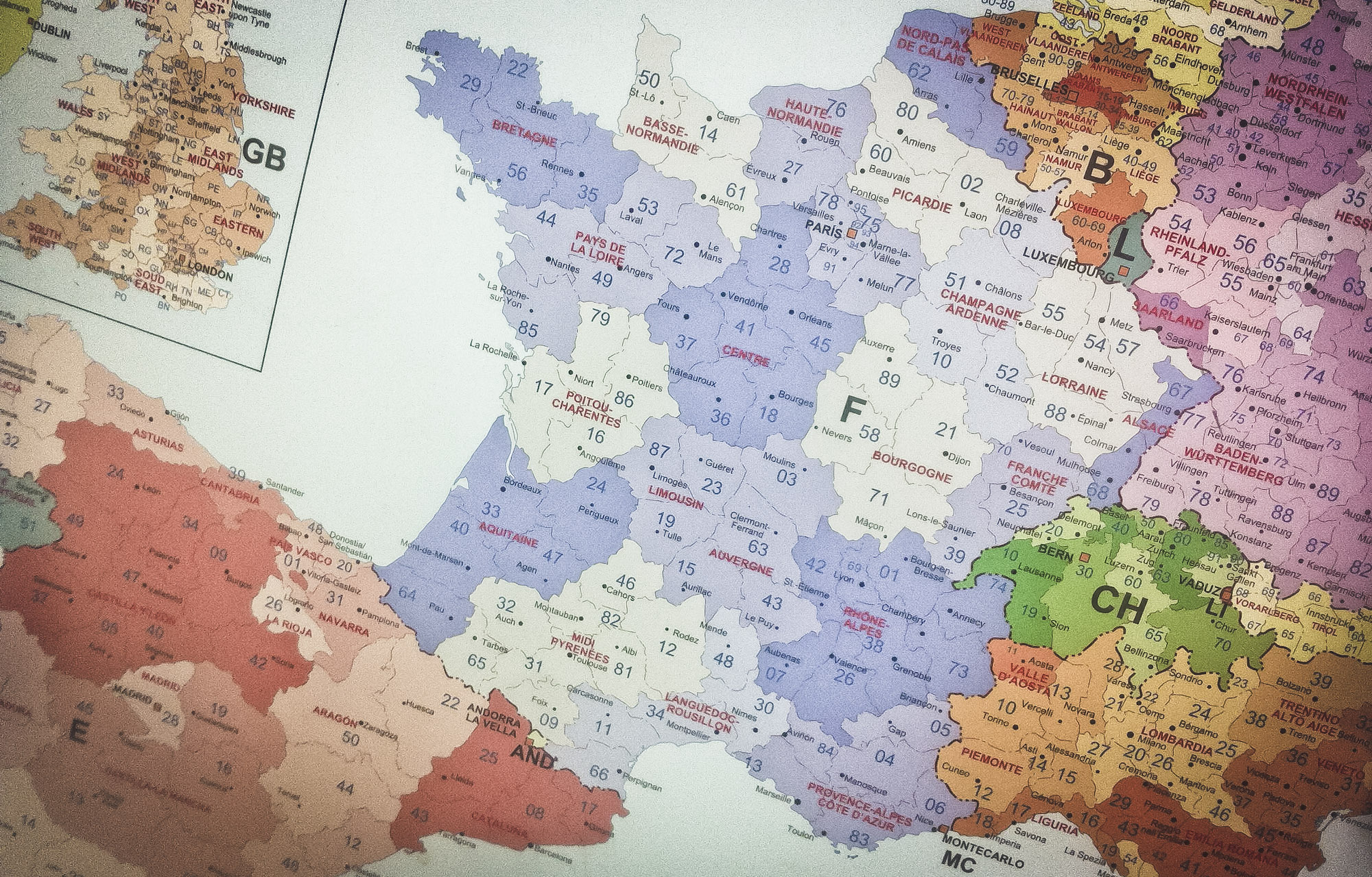 mapa francia-